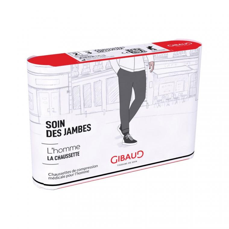 Gibaud Confort La chaussette de contention homme Classe 3 - Lymphœdème